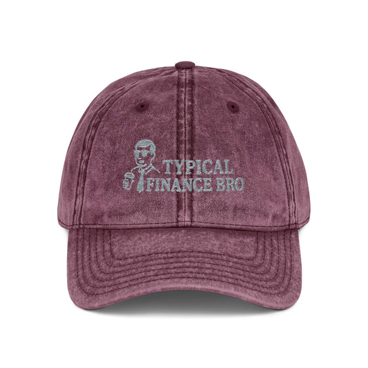 Typical Finance Bro Vintage Cap